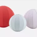 Lampe Boom 46x46 Rouge
