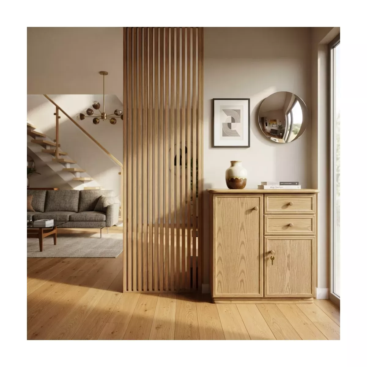 Meuble Delos 87x39 : 2 Portes et 2 Tiroirs Arena