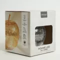 Lampe Led Pomme Blanc et or 22x22