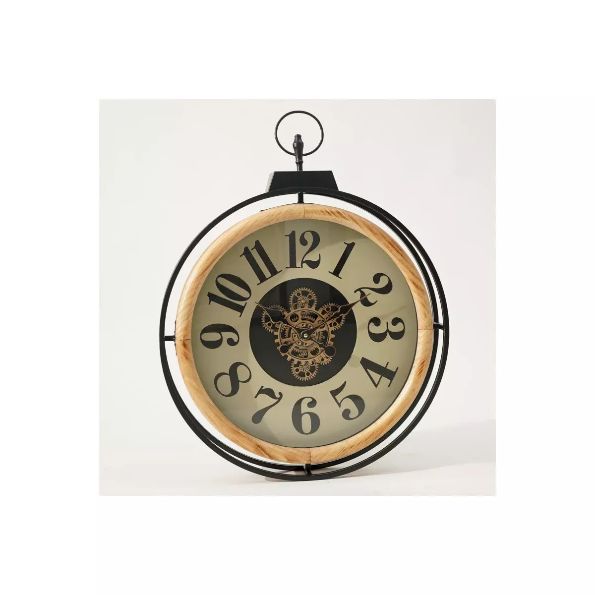 Horloge Industrielle Rond Woodstock