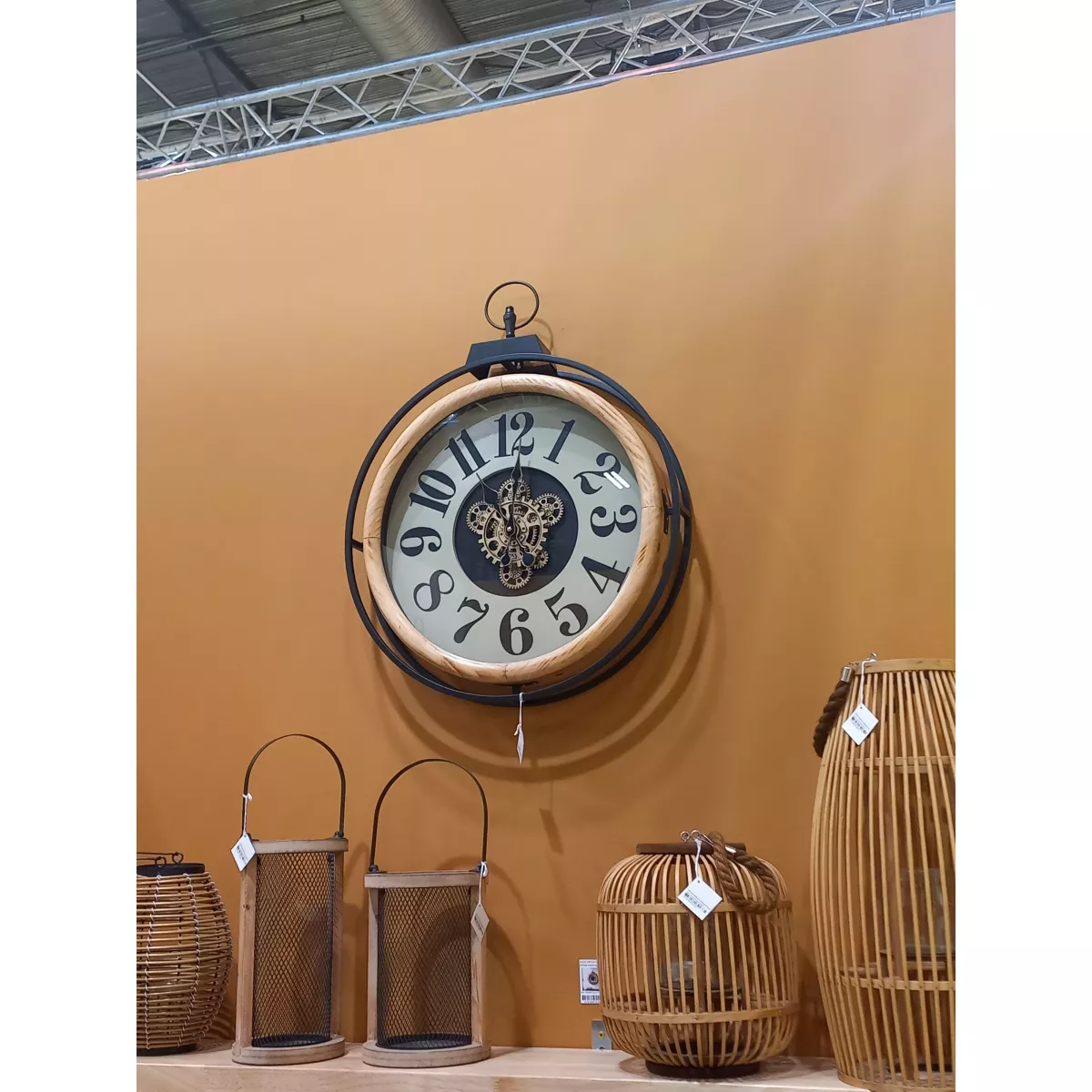 Horloge Industrielle Rond Woodstock