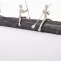 Sculpture Rameurs 64 cm