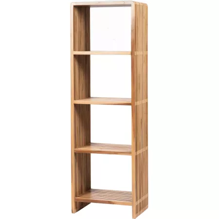 Etagère bibliothèque teck naturel 54x35x170cm