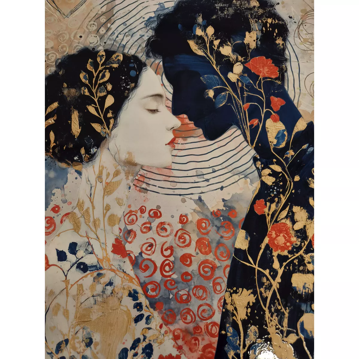 Tableau Les amoureux 52x72