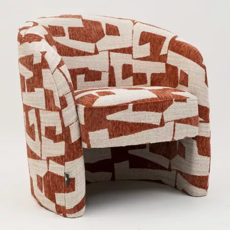 fauteuil donovan terracotta