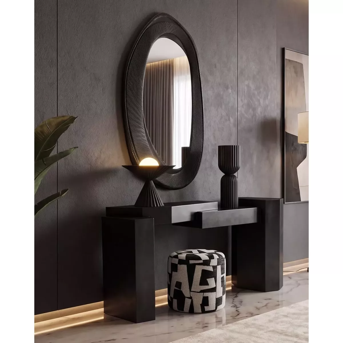 Pouf Donovan 45x45 Anthracite