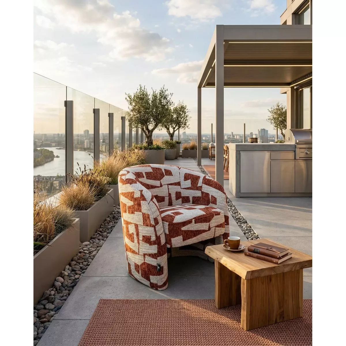 Fauteuil Donovan Terracotta