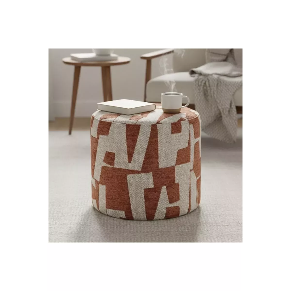 Pouf Donovan 45x45 Terracotta