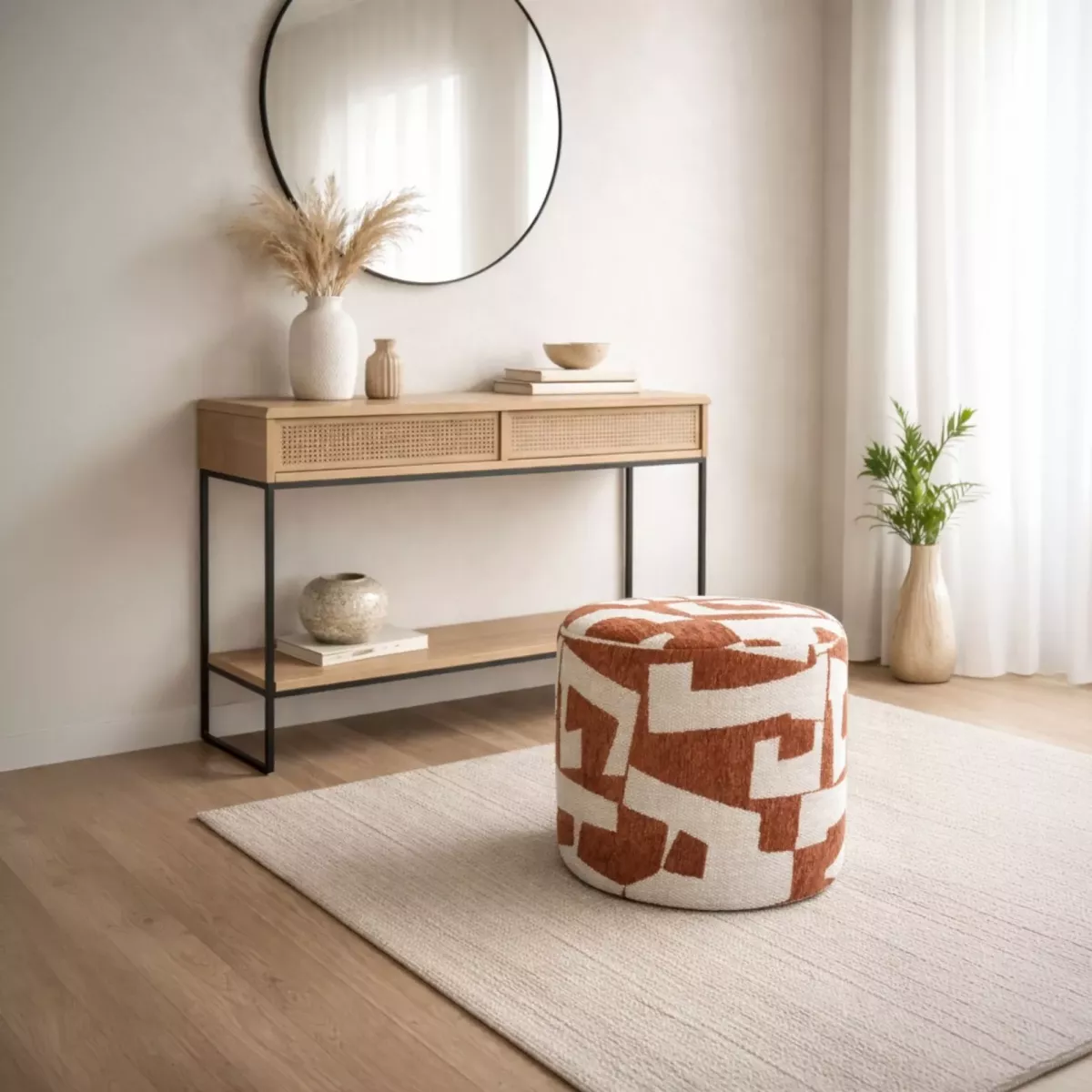 Pouf Donovan 45x45 Terracotta