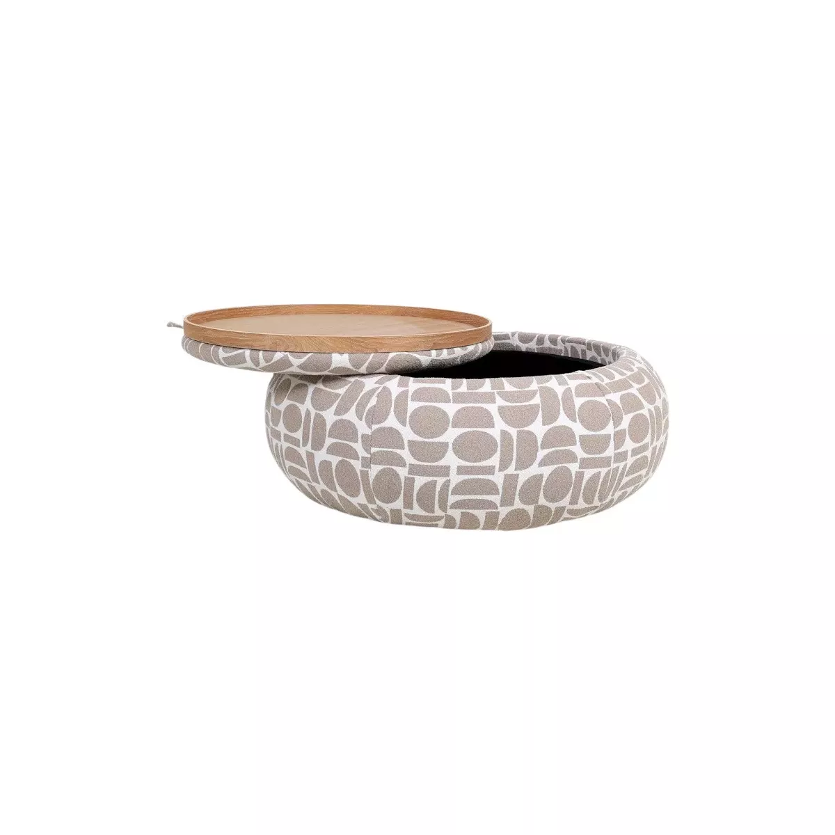 Table basse - Pouf Pierce Beige 97x97