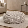 Table basse - Pouf Pierce Beige 97x97