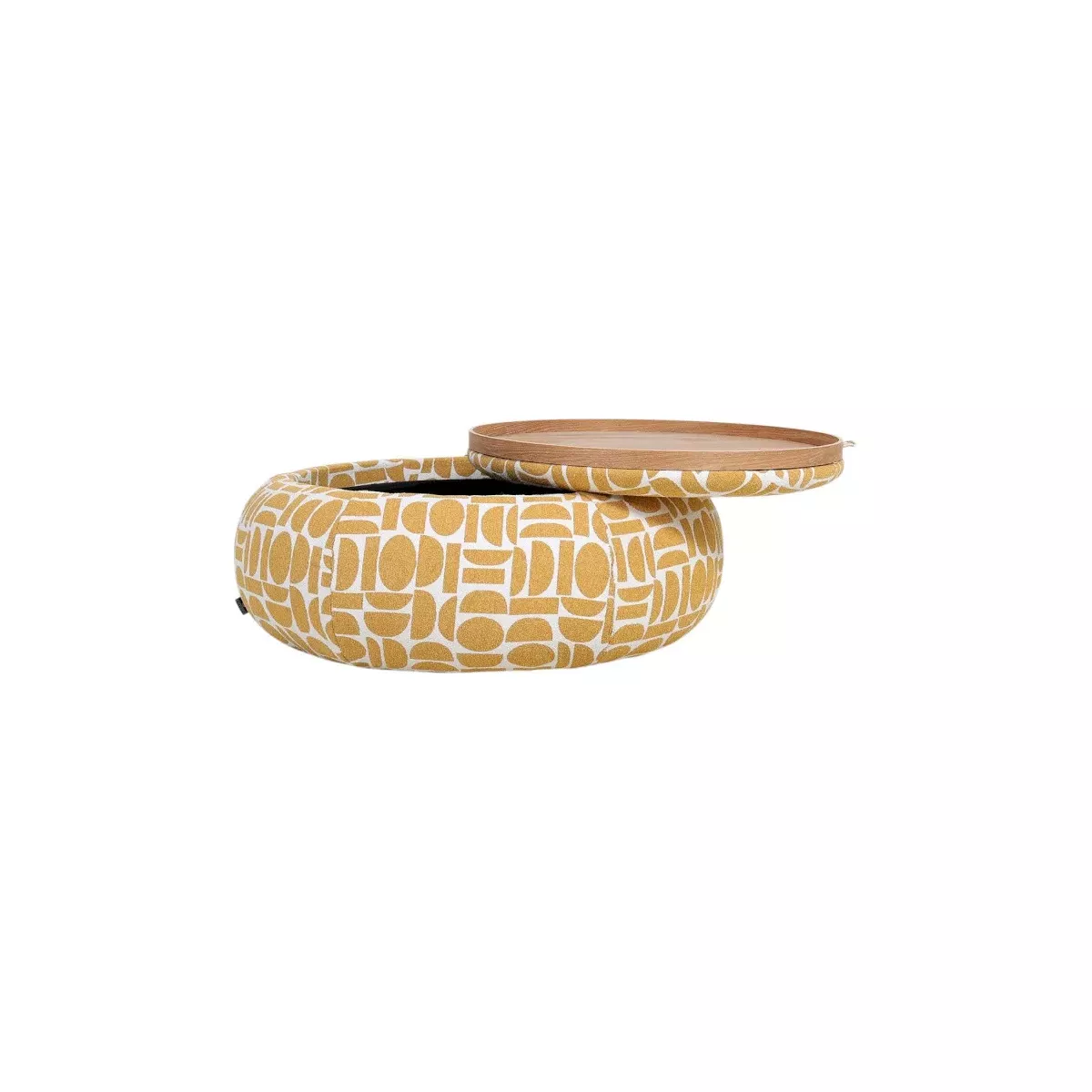 Table basse - Pouf Pierce Moutarde 97x97