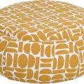 Table basse - Pouf Pierce Moutarde 97x97