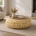 Table basse - Pouf Pierce Moutarde 97x97