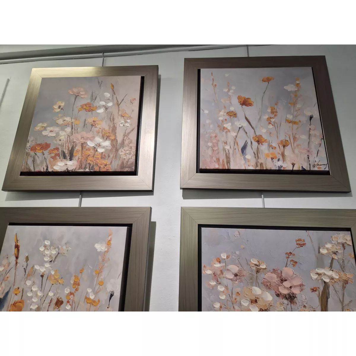 Tableau Fleurs des  Champs 53x53 cm