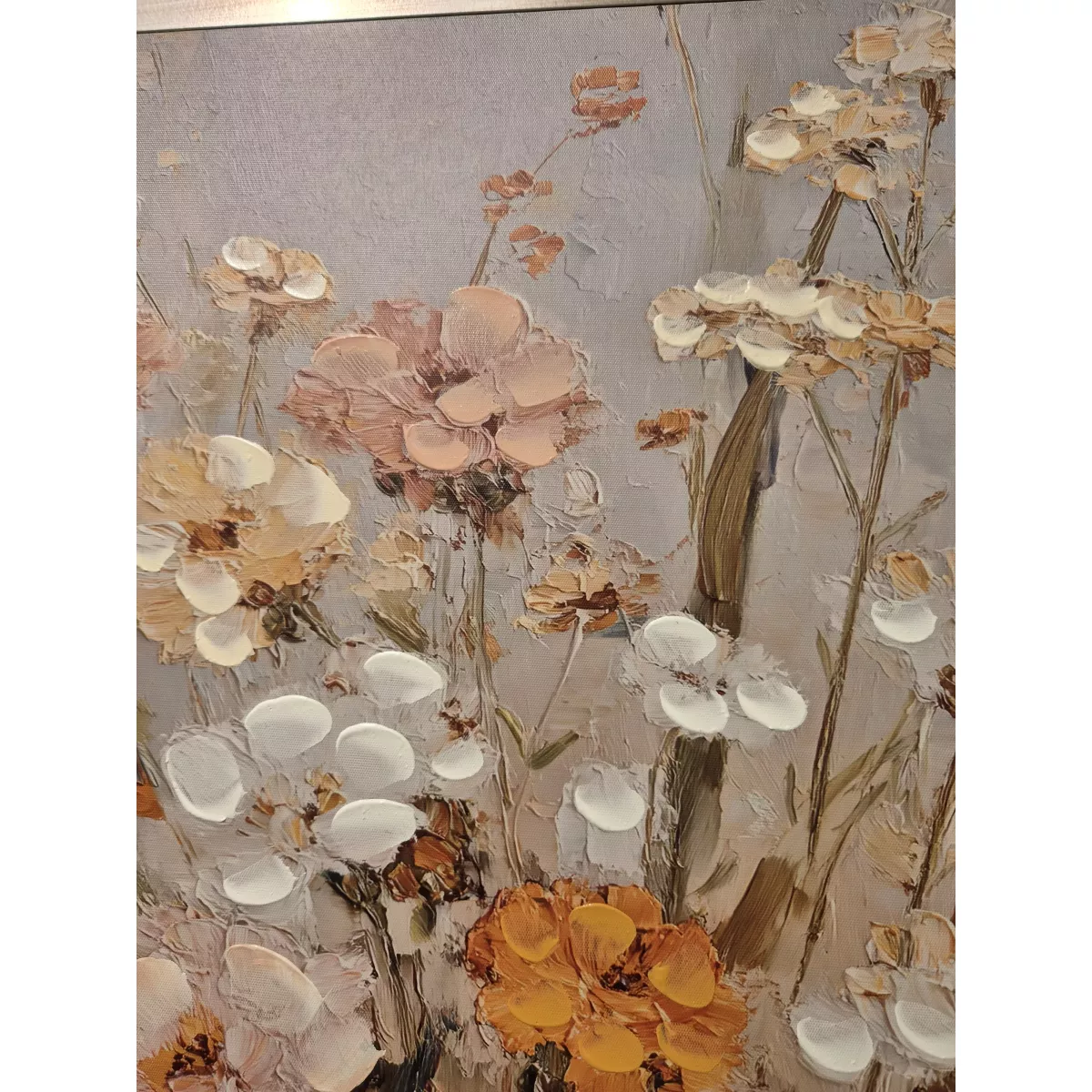 Tableau Fleurs des  Champs 53x53 cm