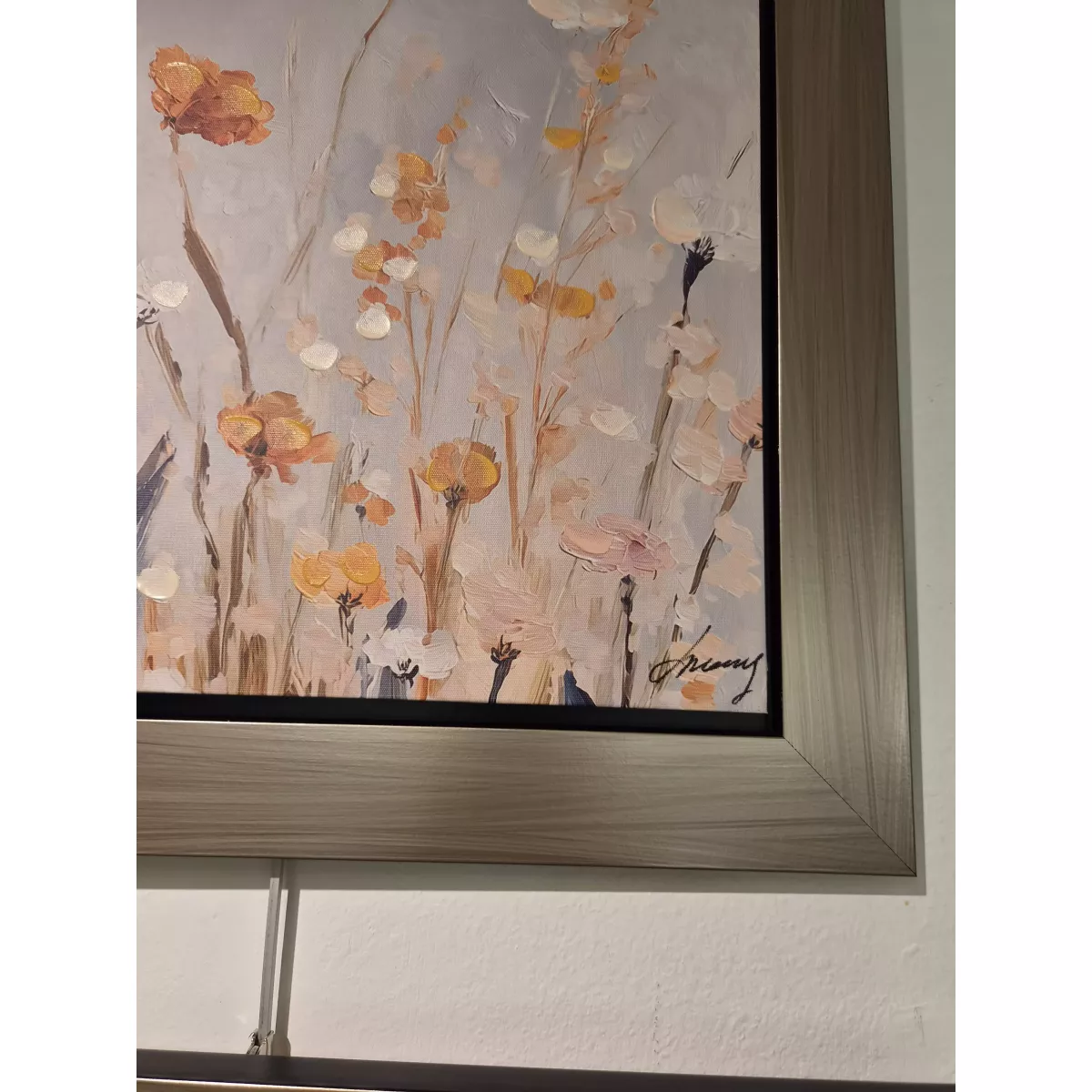 Tableau Fleurs des  Champs 53x53 cm