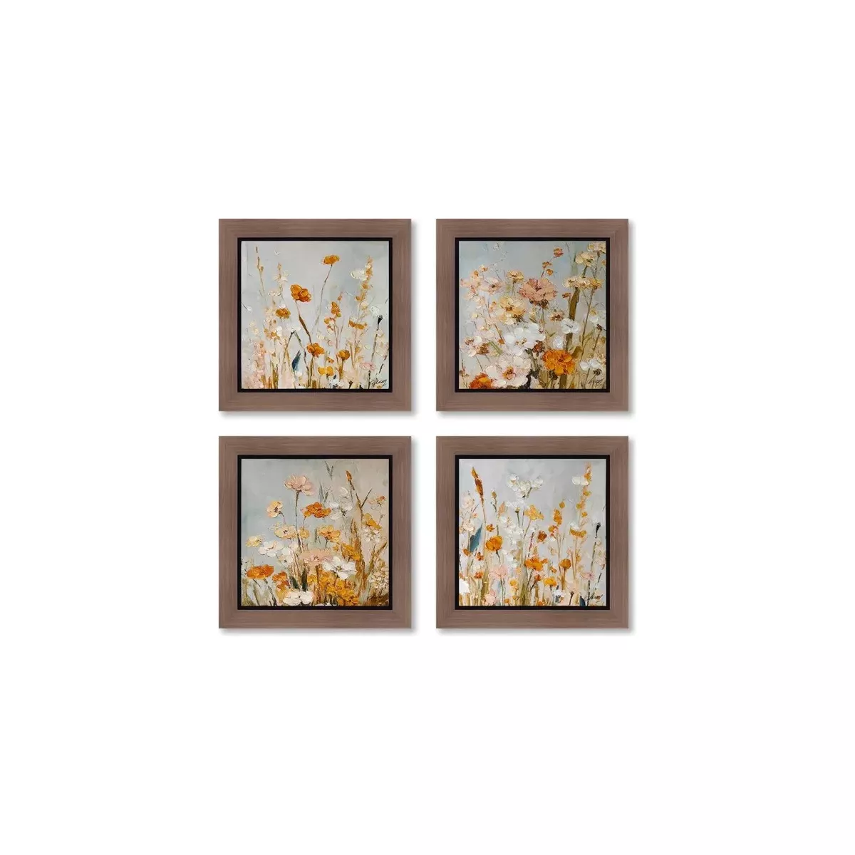 Tableau Fleurs des  Champs 53x53 cm