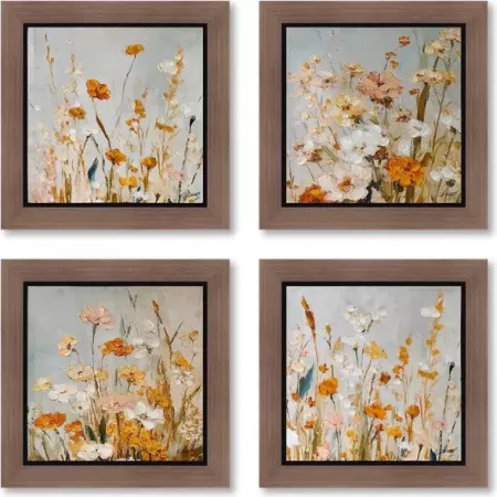 Tableau Fleurs des Champs 53x53 cm