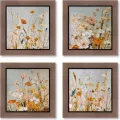 Tableau Fleurs des  Champs 53x53 cm