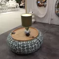 Table basse - Pouf Pierce Sauge 97x97