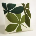 Coussin Abysse Fleurs Vertes 45x45