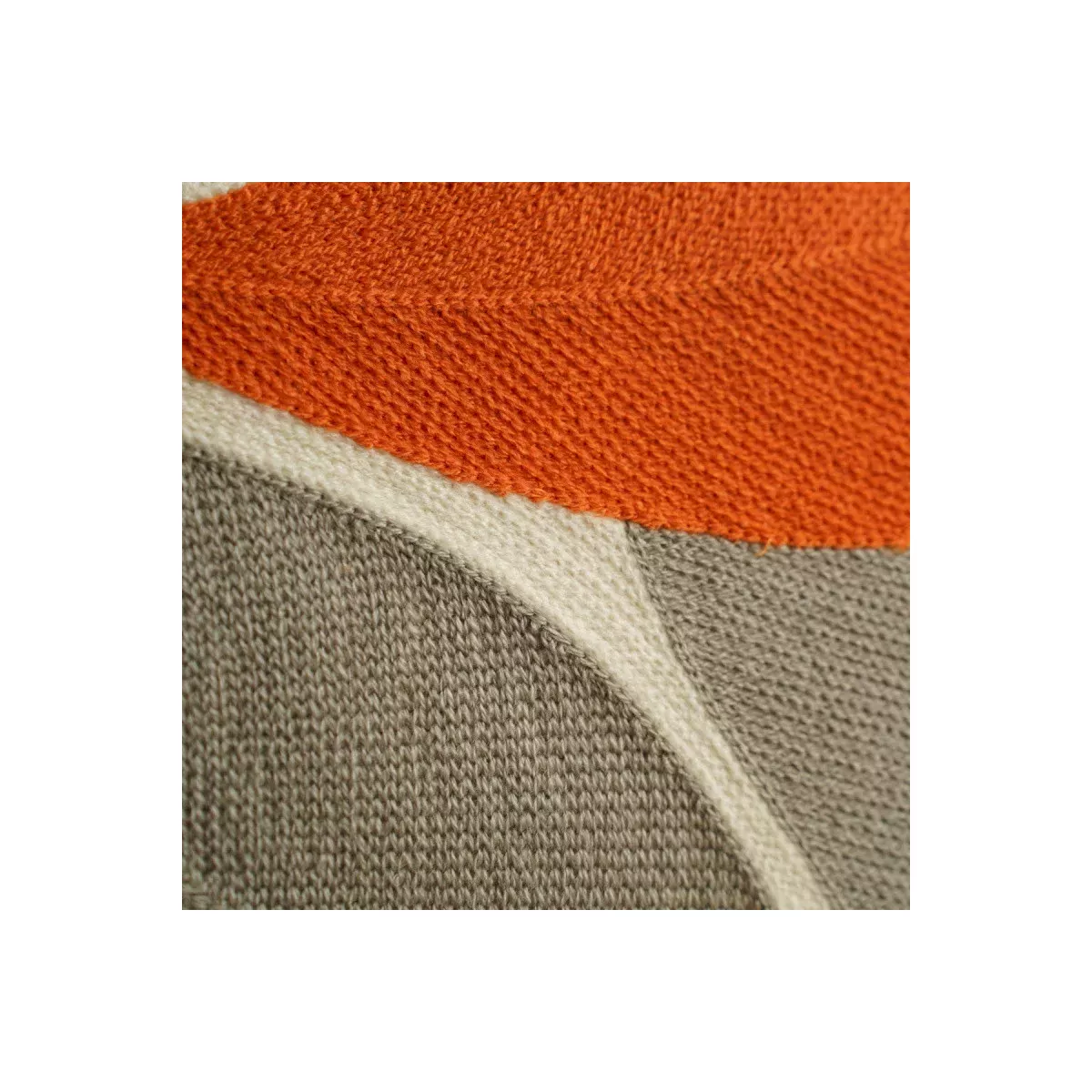 Coussin Abysse Fleurs Oranges 45x45