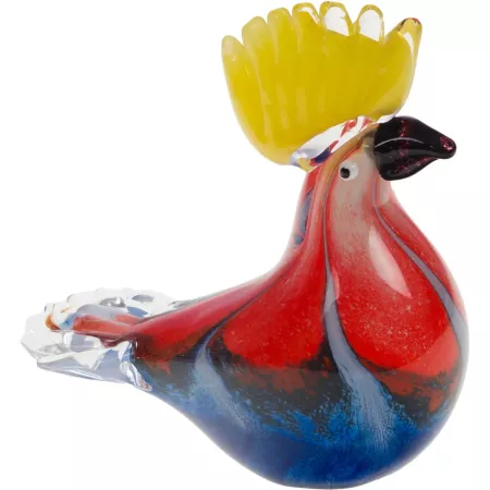 sculpture en pate de verre cacatoes