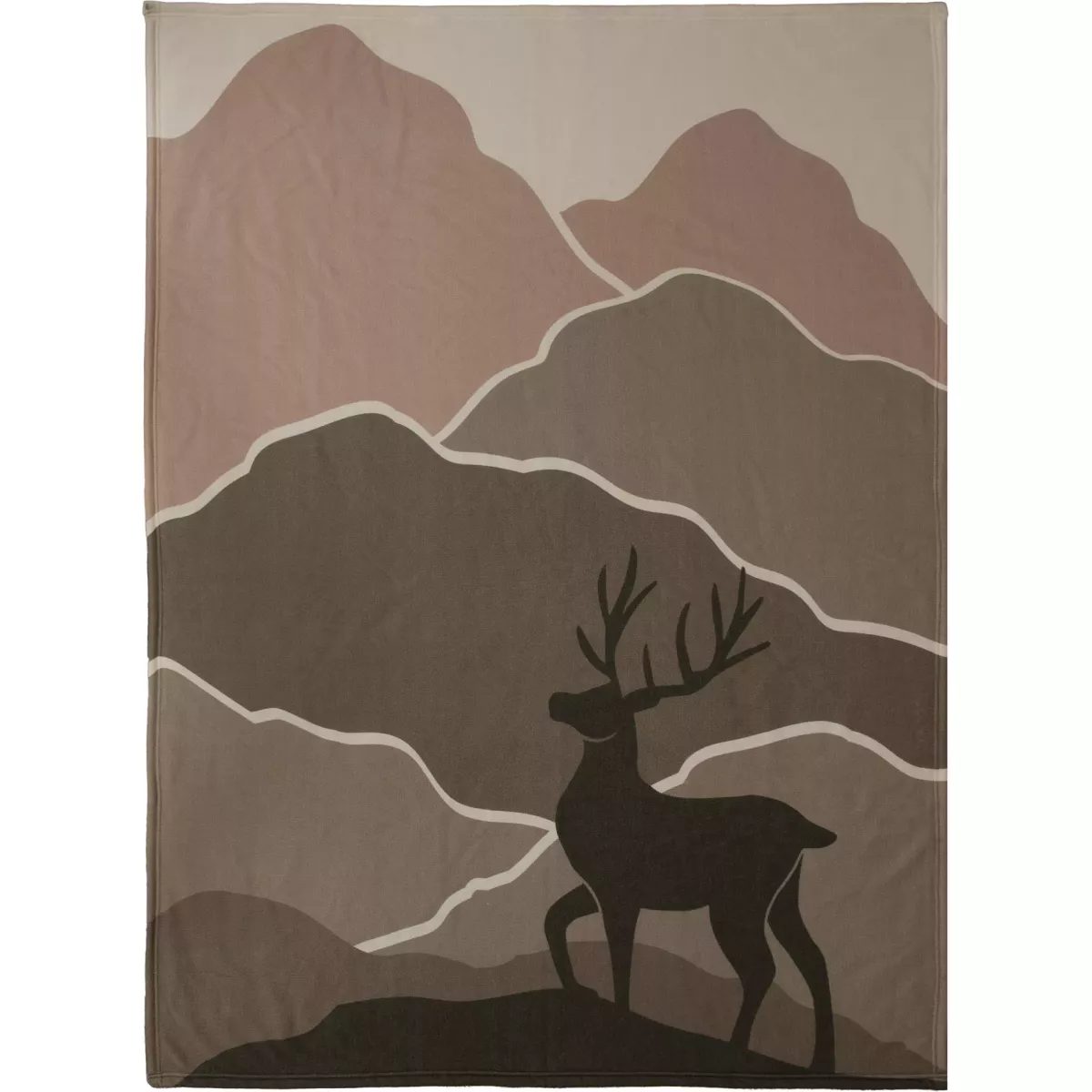 Plaid Paysage Kaki 130x170
