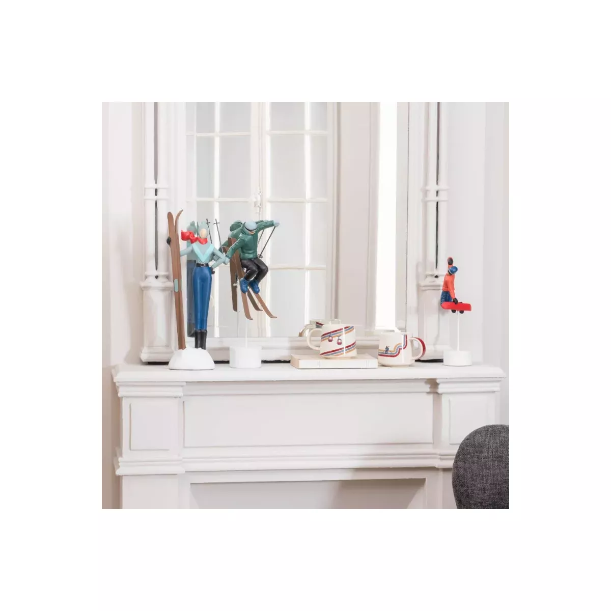 Figurine Skieuse H.40cm