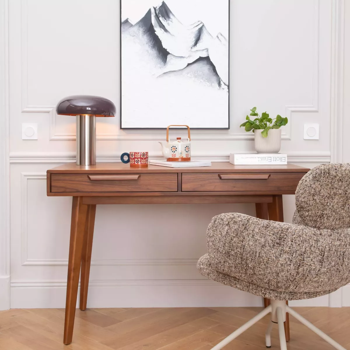 Tableau Sommet Enneigé 60x90