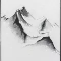 Tableau Sommet Enneigé 60x90