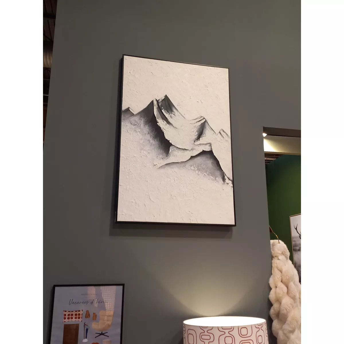 Tableau Sommet Enneigé 60x90