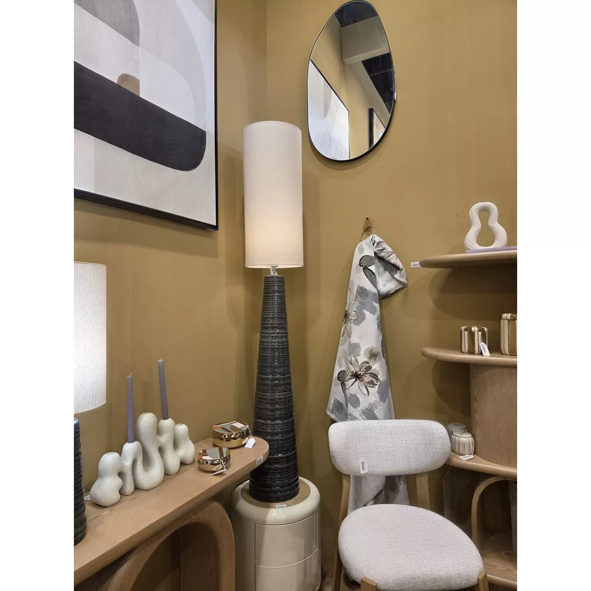 Lampadaire Tom Ardoise h.180