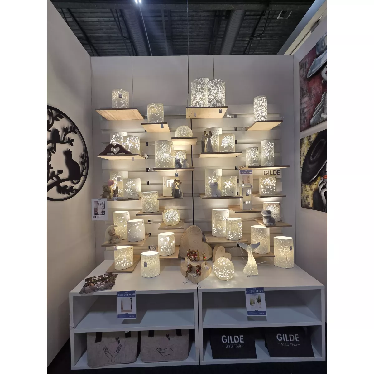 Lampe Porcelaine Arbre de vie h28