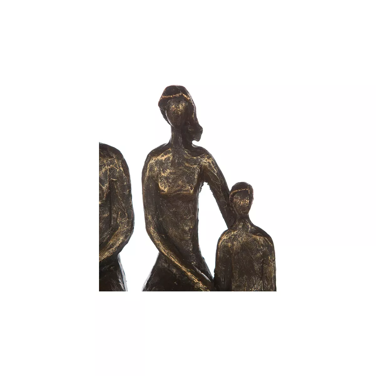 Sculpture Famille sur un banc