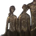Sculpture Famille sur un banc