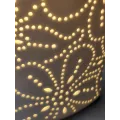 Lampe Porcelaine Fleur H.28