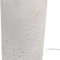 Lampe Porcelaine Fleur H.28