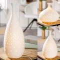 Lampe Porcelaine Bouteille H.33