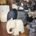 Eléphant Chore Beige 17x10