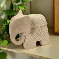 Eléphant Chore Beige 17x10