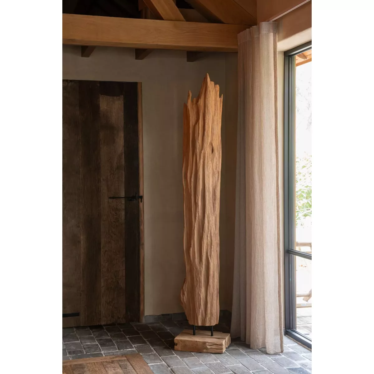 Décoration Teck Naturel Mira h183