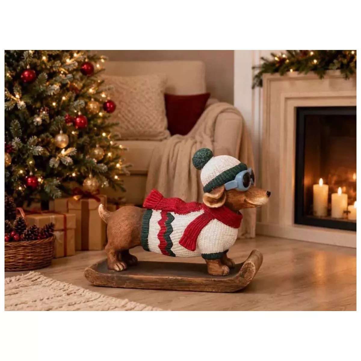 Chien Teckel Larry Echarpe 53x29