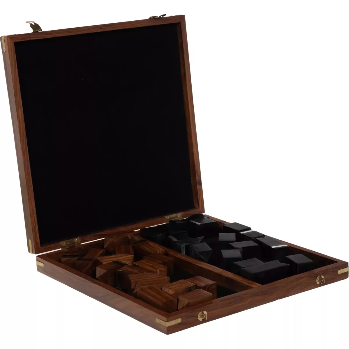 Coffret Echiqiuer Bois 35x35
