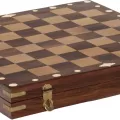 Coffret Echiqiuer Bois 35x35