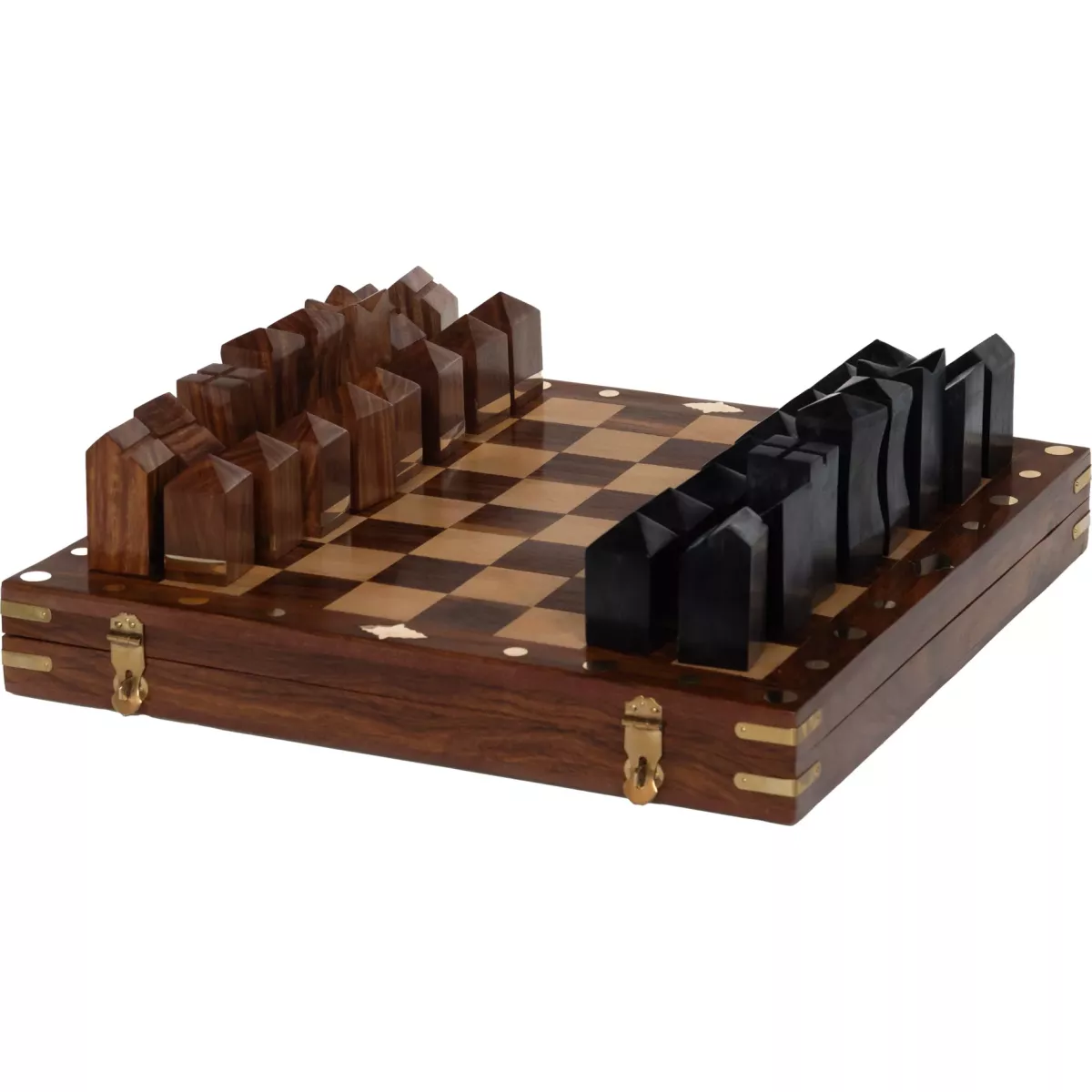 Coffret Echiqiuer Bois 35x35