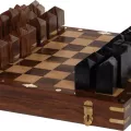 Coffret Echiqiuer Bois 35x35