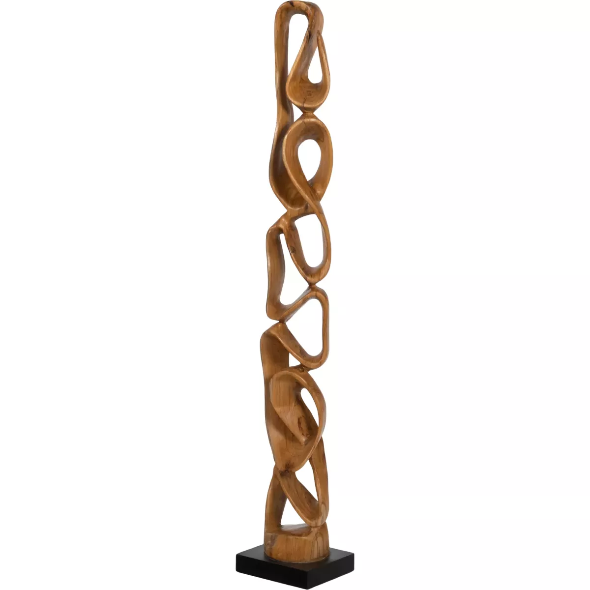Décoration Totem Naturel Bois Exotique h150