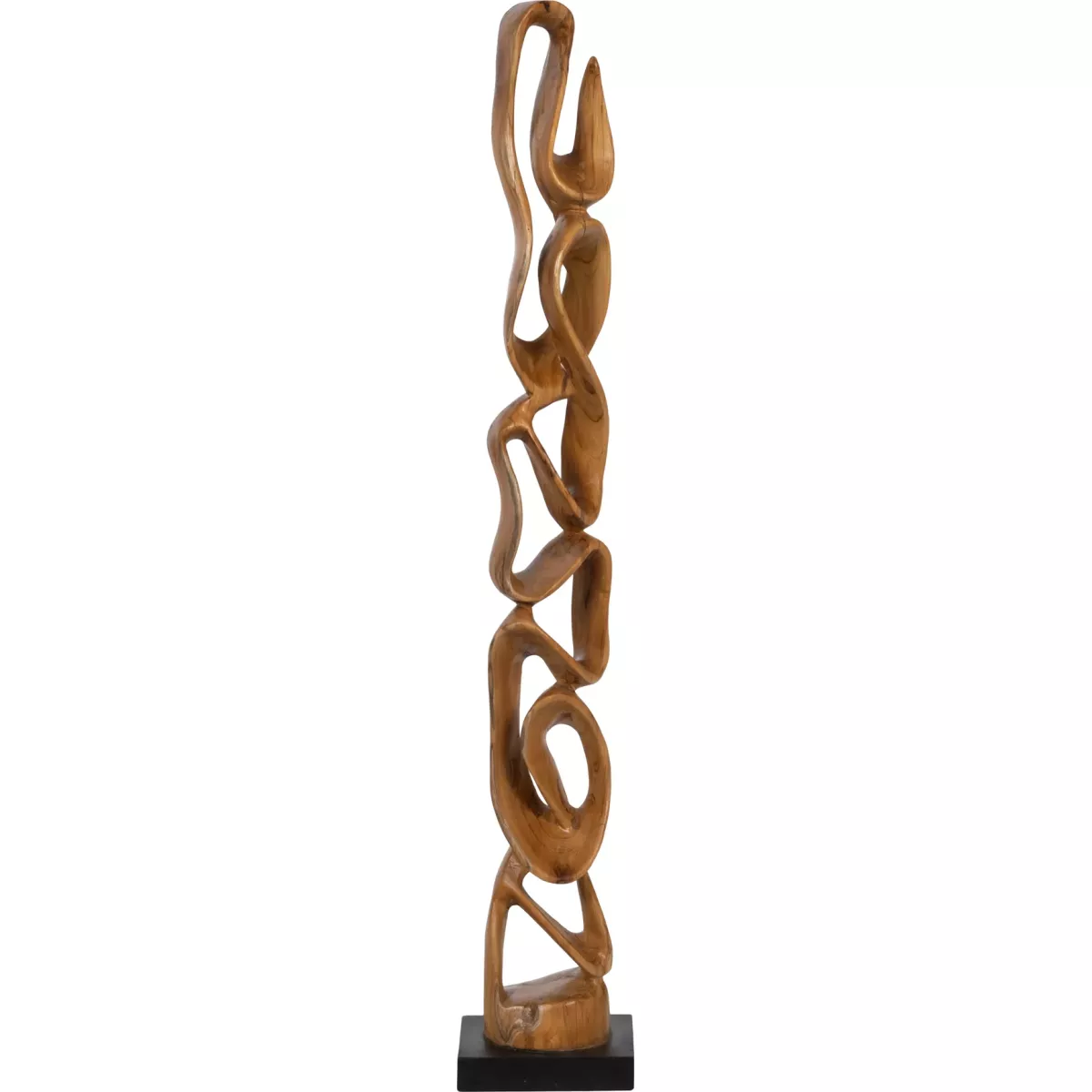 Décoration Totem Naturel Bois Exotique h150